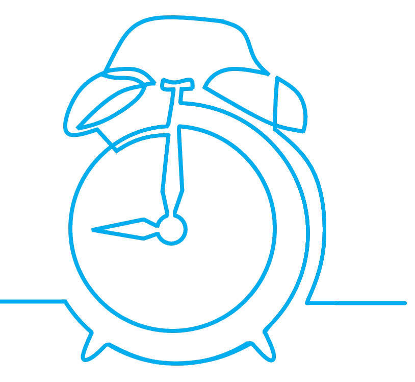 Line Drawing Alarm Clock